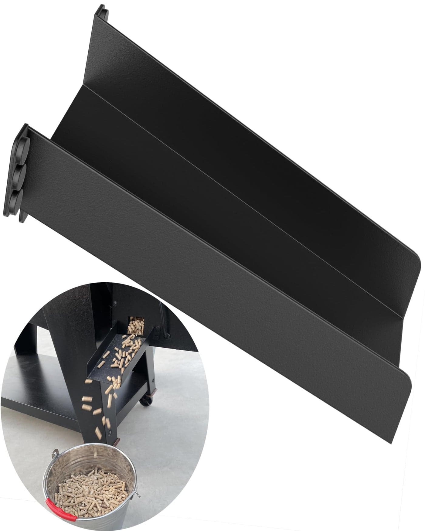 Magnetic Pellet Cleanout Chute for Smoker Efficient Pellet Grill Helper Slide for Cleaner Smoker Hopper Great Accessories for Traeger Pellets Pit Boss Pellets Transfer to Storage Containers