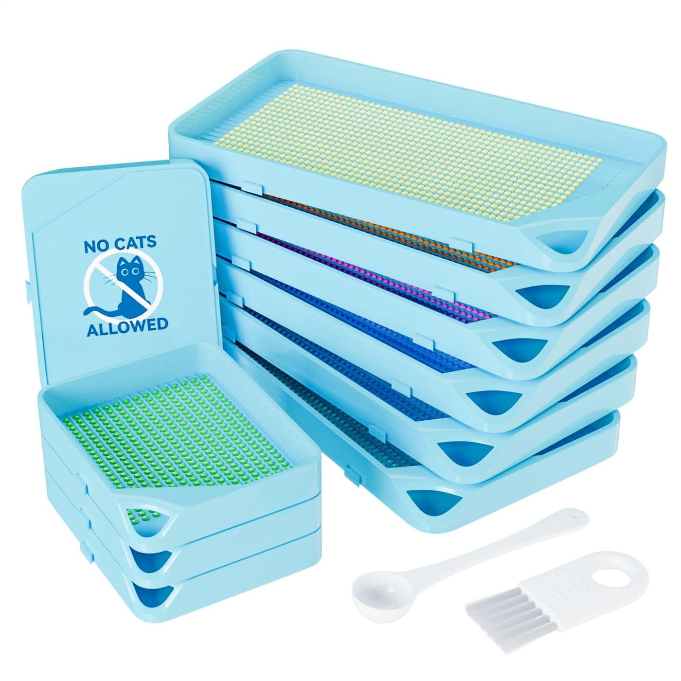 ARTDOT 10Piece Interlocking Diamond Art Trays Kits for Adults Stackable Diamond Painting Accessories and Tools