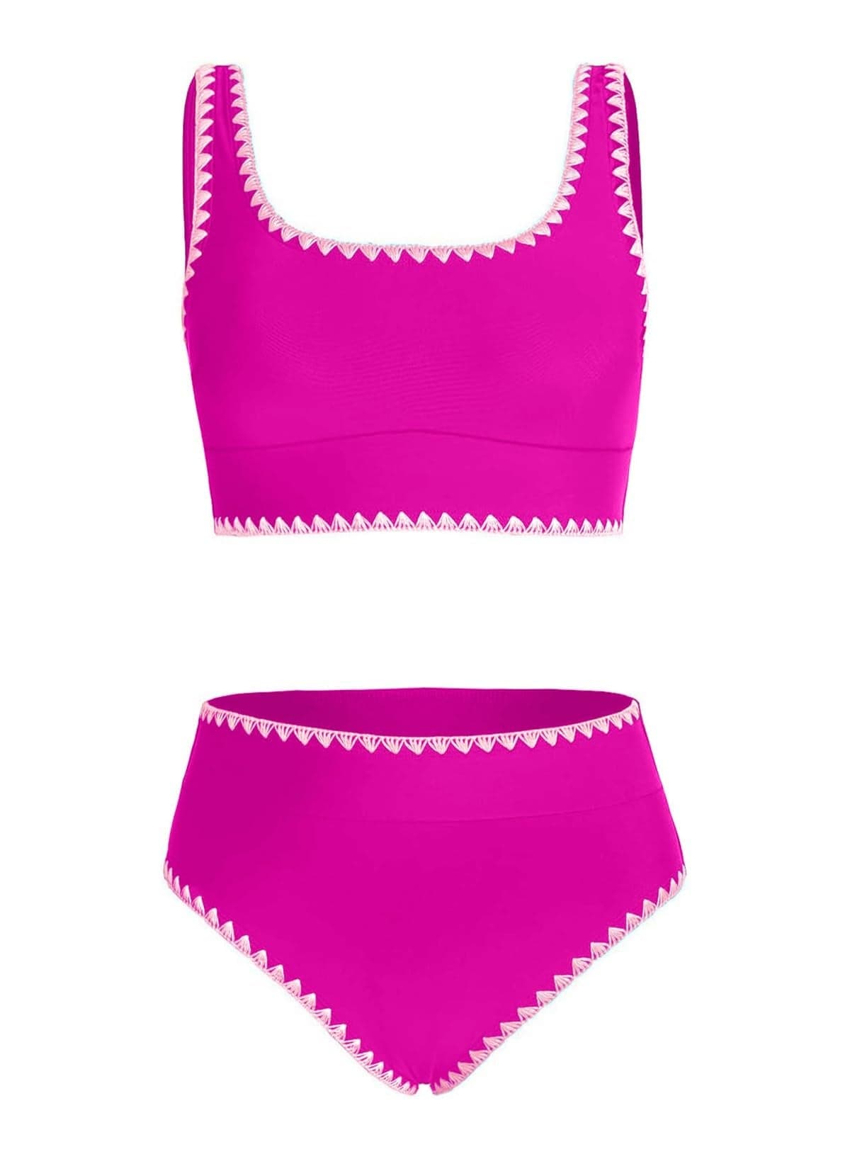 blibean Tween Girl Swimsuits Little Kids Girls Summer Swim Bathing Suits Teen Fashion Two Piece Bikini Boho Hawaii Swimwear Beach Sets Traje Baño Niñas Size 14-15 Year Old Rose
