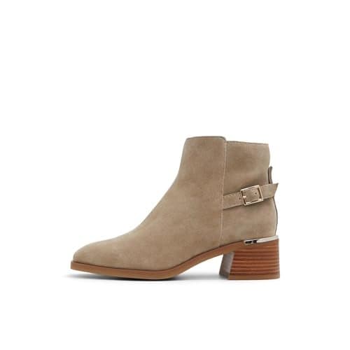 ALDO Women's Serrafina Ankle Boot, Dark Beige, 6