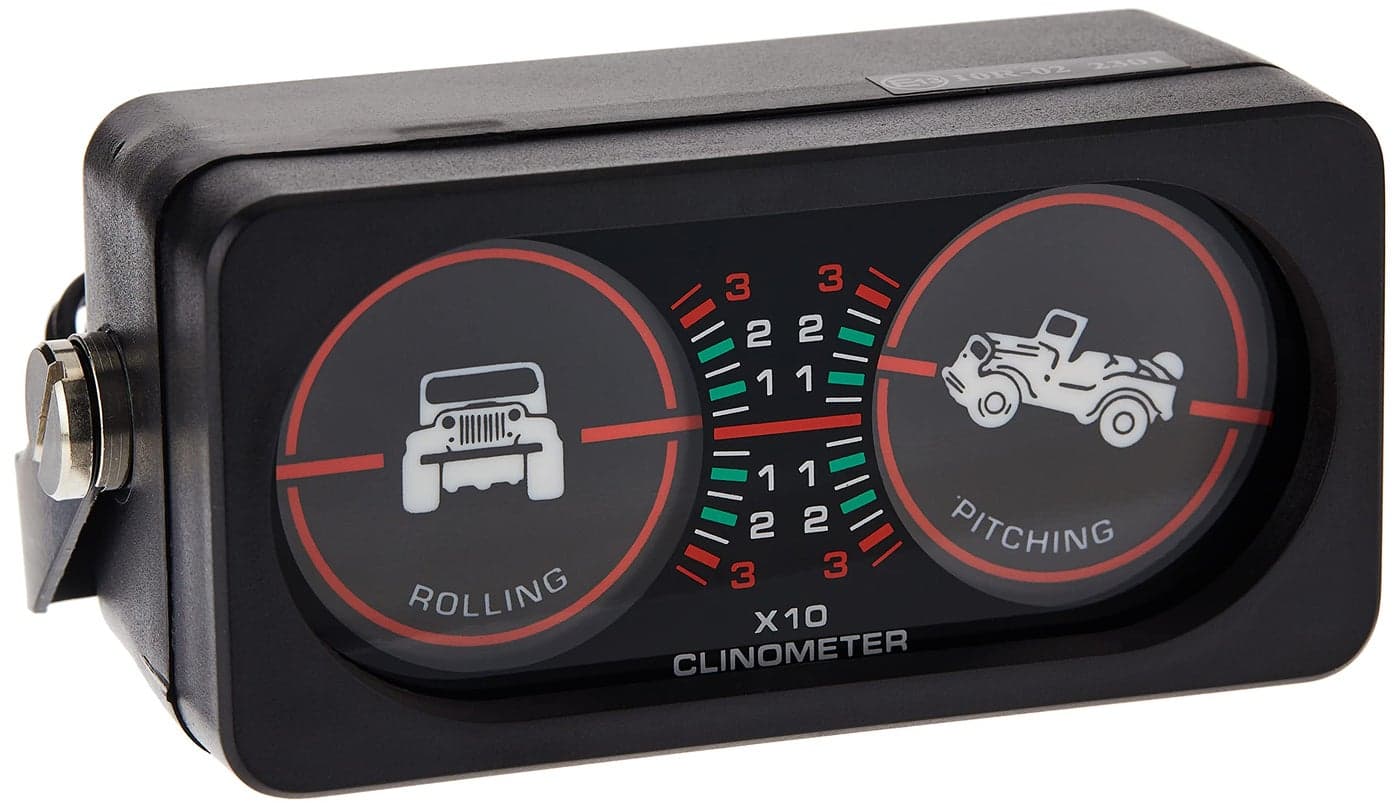 Rugged Ridge Clinometer Steel Black 1330902 Fits Universal