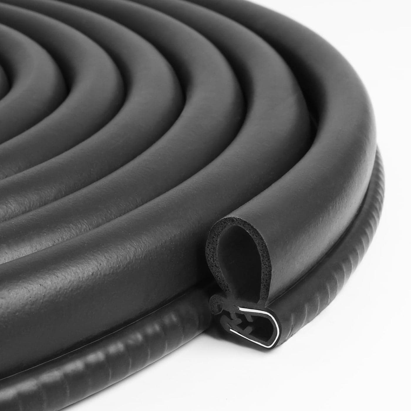VUAOHIY Automotive Weather Stripping Door Seal 10 FT Car Door Rubber Seal Strip Trim Seal Gasket with Side Bulb for Cars Trucks Boats RVs and Home Applications