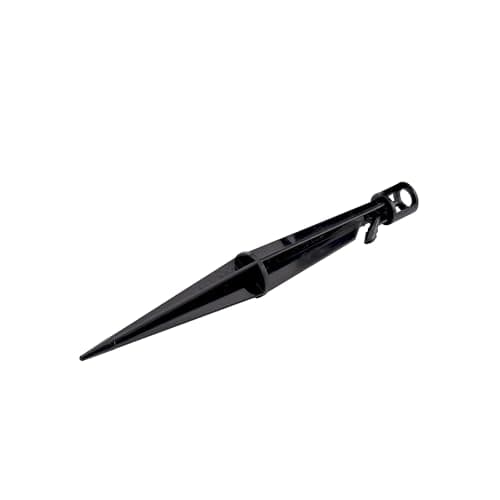 Raindrip 382005B 8-Inch Sprinkler Stake with 4-Inch Riser for Drip Irrigation and Drip Systems, Plastic, 5-Pack, Black