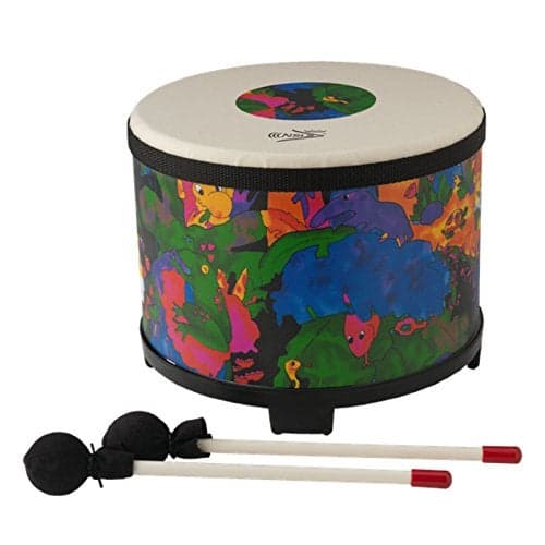 Remo KD508001 Kids Percussion Floor Tom Drum Fabric Rain Forest 10