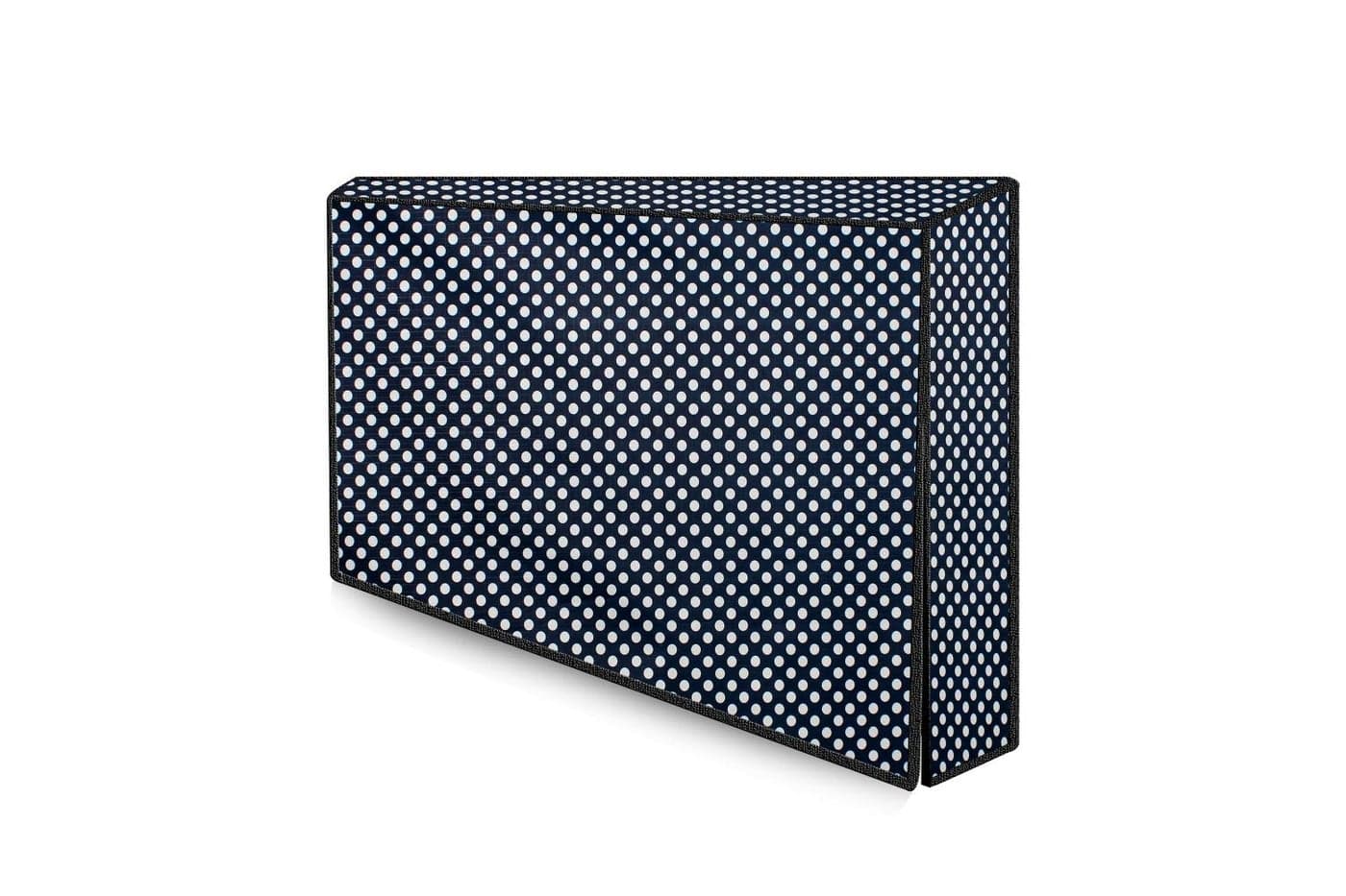 The Furnishing Tree Waterproof & Dustproof PVC LED/LCD/Monitor TV Cover Suitable for All Models of 65 Inch TV, Dimensions of the Cover WxHxD In Inches: ( 59x38x4 ), Polka dot Pattern Navy