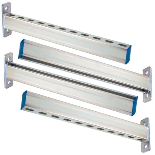 PHLKJL 4 Pack Steel Shelf Bracket,DIY Bracket,Display Bracket,Tool Shelf Support,DIY Projects,Metal Strut Channel, Slotted,Pipe Suppor,Galvanized Coating,22 in Length.
