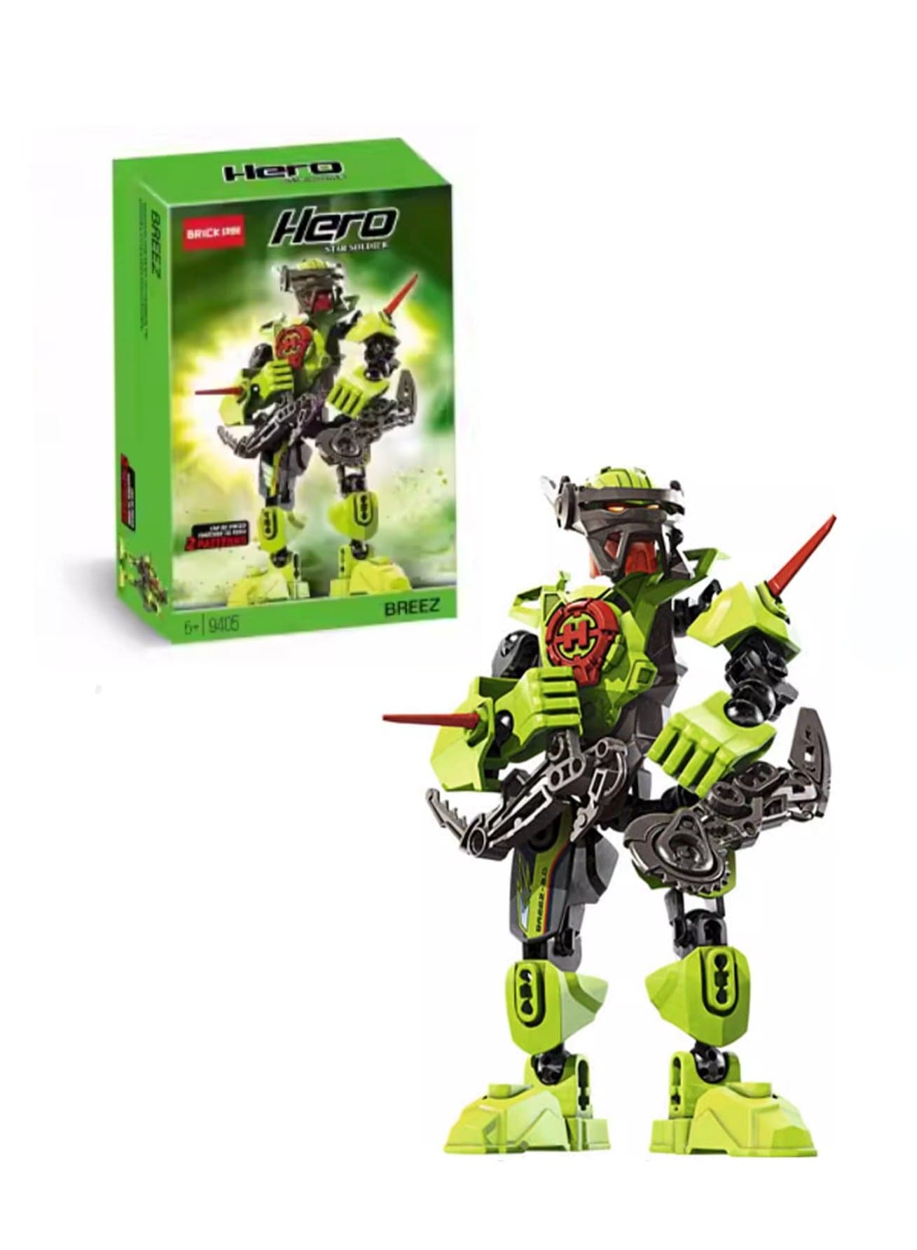 Kids Assembly Toy Small Particle Building Block Hero Factory Whirlwind Robot Model