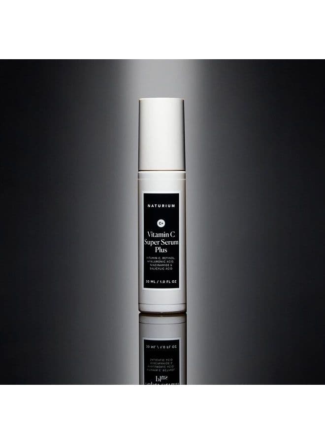 Vitamin C Super Serum Plus Retinol, Hyaluronic Acid, Niacinamide & Salicylic Acid, Smoothing & Brightening Facial Care, 1.0 oz