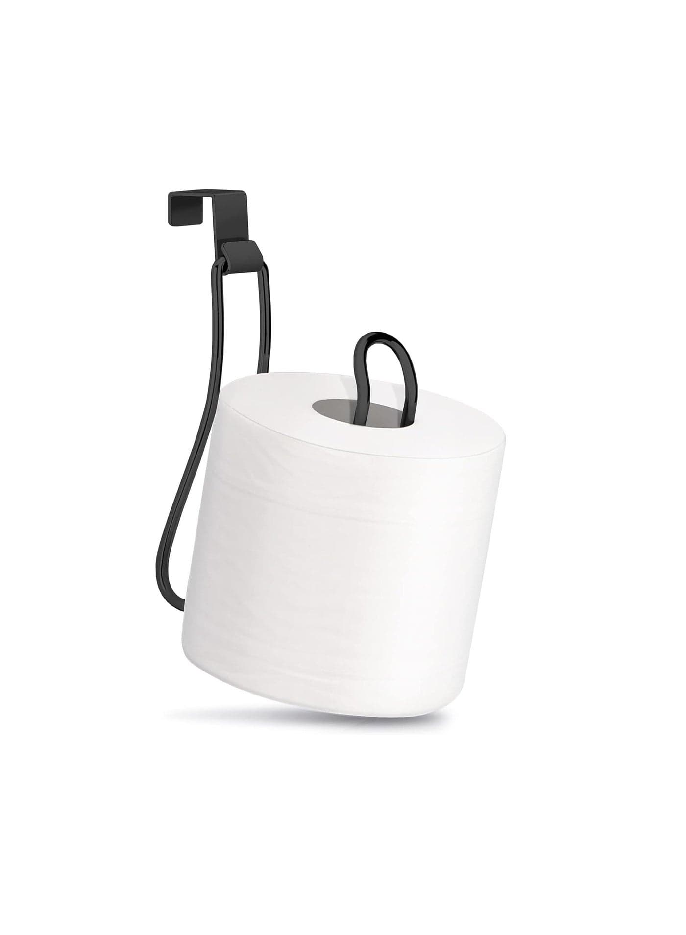 Toilet Paper Holder, Toilet Paper Holder Above Tank, Toilet Paper Roll Holder, Bathroom Toilet Paper Holder (Black)