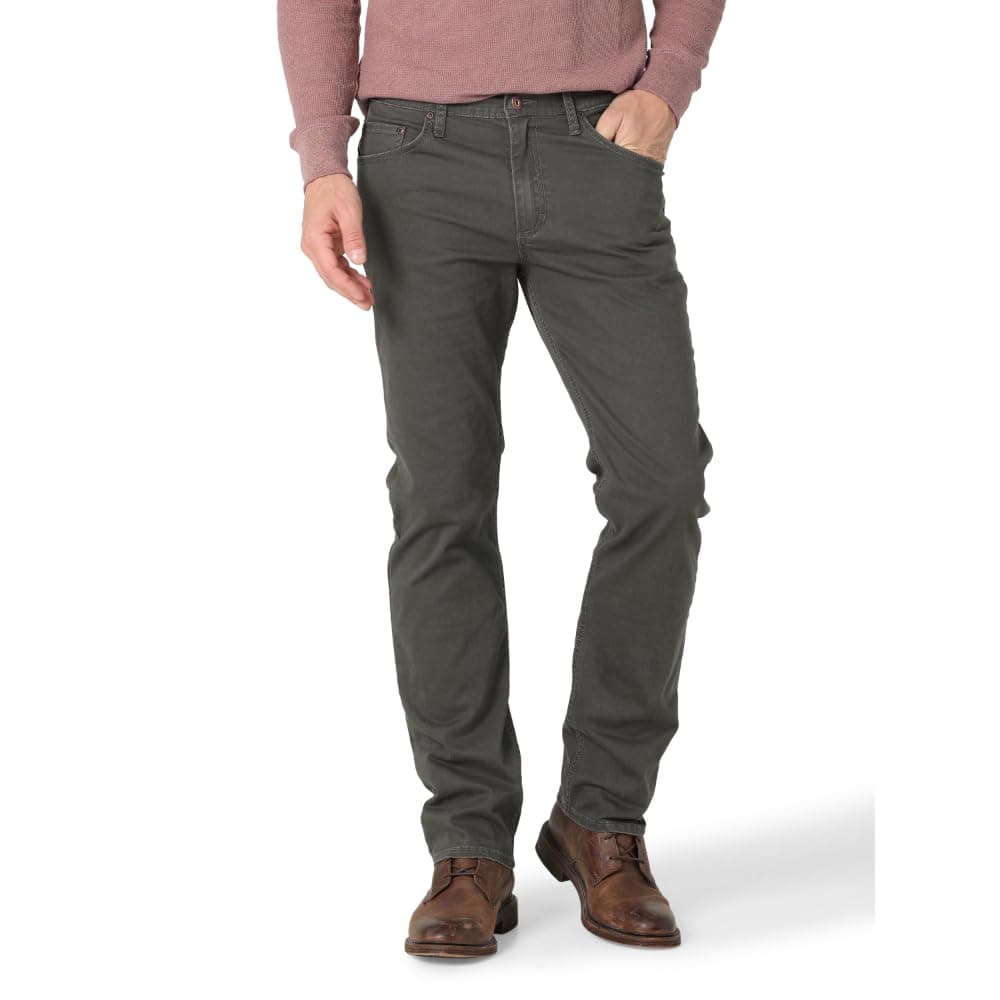Wrangler Authentics Men's Slim Fit Straight Leg Jean, Anthracite, 36W x 32W