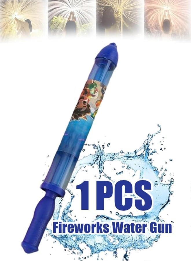 Water Gun for Kids 1Pcs Water Blaster Water Soaker Summer Swimming Pool Water Squirter Shooter Outdoor Beach Garden Water Fighting Toys (Blue)