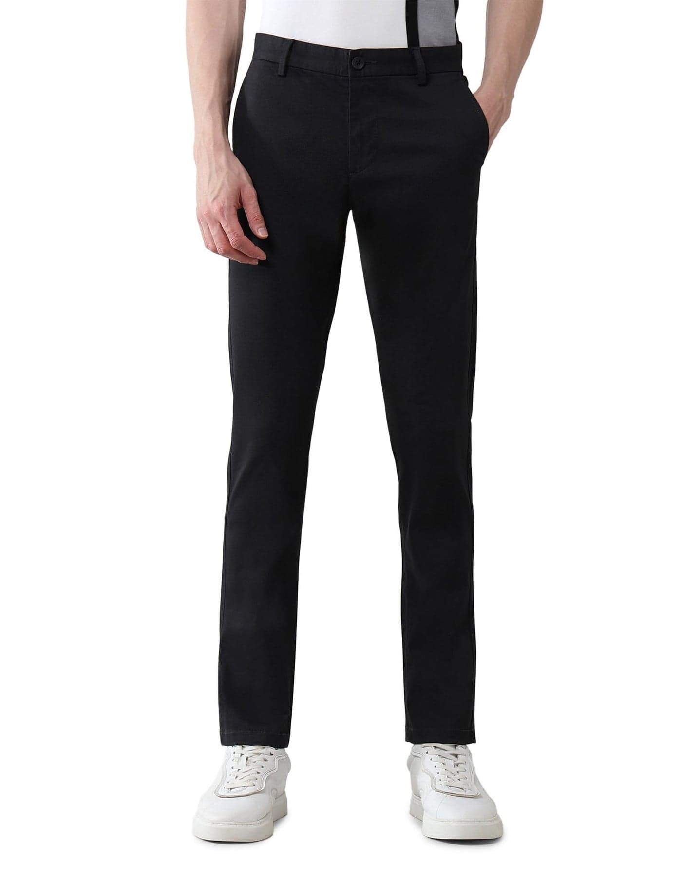 Arrow Slim Fit Textured Trousers_ASAETRO2890_32