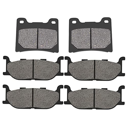 Road Passion Brake Pads Front and Rear Replacement for YAMAHA XVS1100 V-Star Custom Midnight 2007-2008 / XVS1100 V-Star Custom/Classic/Silverado 1999-2009/ Dragstar 1100 XVS1100/ Virago 1100 XV1100