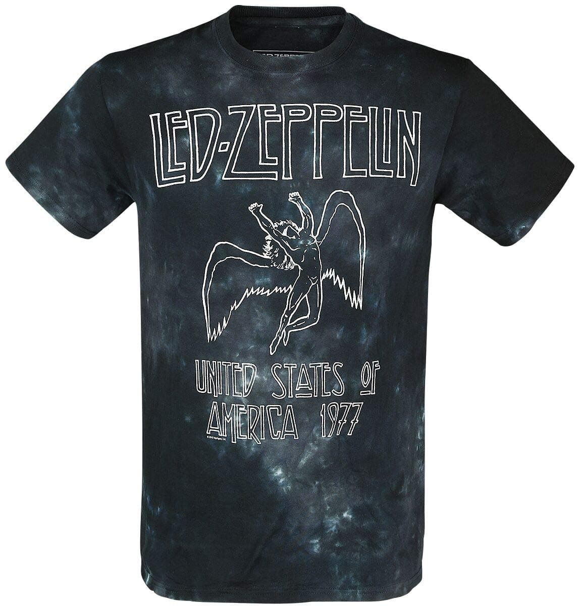 Liquid Blue Men's Led Zeppelin USA Tour '77 T-Shirt, Multi, XX-Large