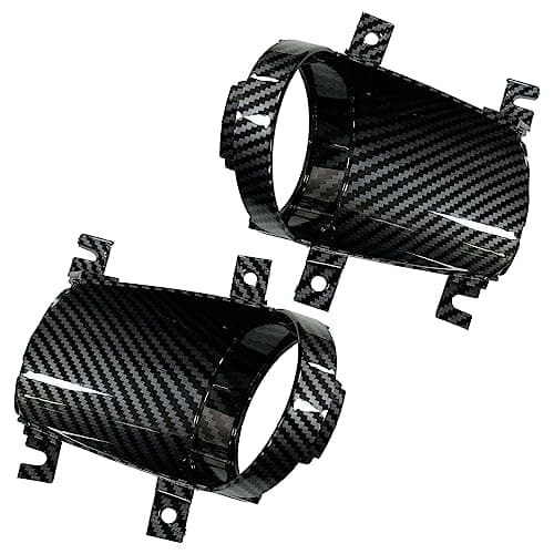 350Z Carbon Fiber Door AC Air Vent Trim 80973-CD000 80972-CD000 for Interior Door Panel Compatible with 2003-2009 Nissan 350Z Front Door Center Finisher Accessories Parts