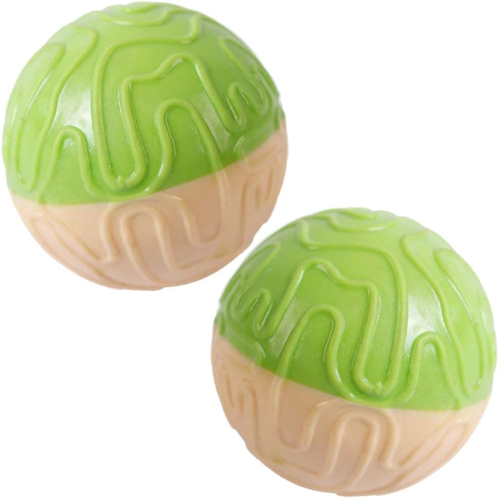 2 Pcs Creative Sound Emitting Interactive Throwing & Gnawing Toys for Pets (Green) - Best Dog Toys for Playtime & Sound Stimulation