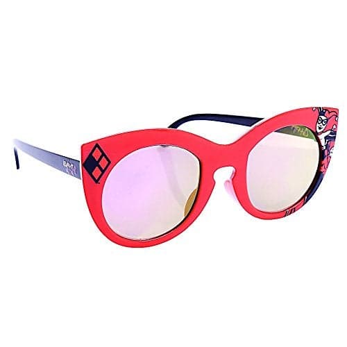 ARKAID Harley Quinn Sunglasses for Kids | DC Comics Superhero Shades with UV400 | One Size Fits Most Kids