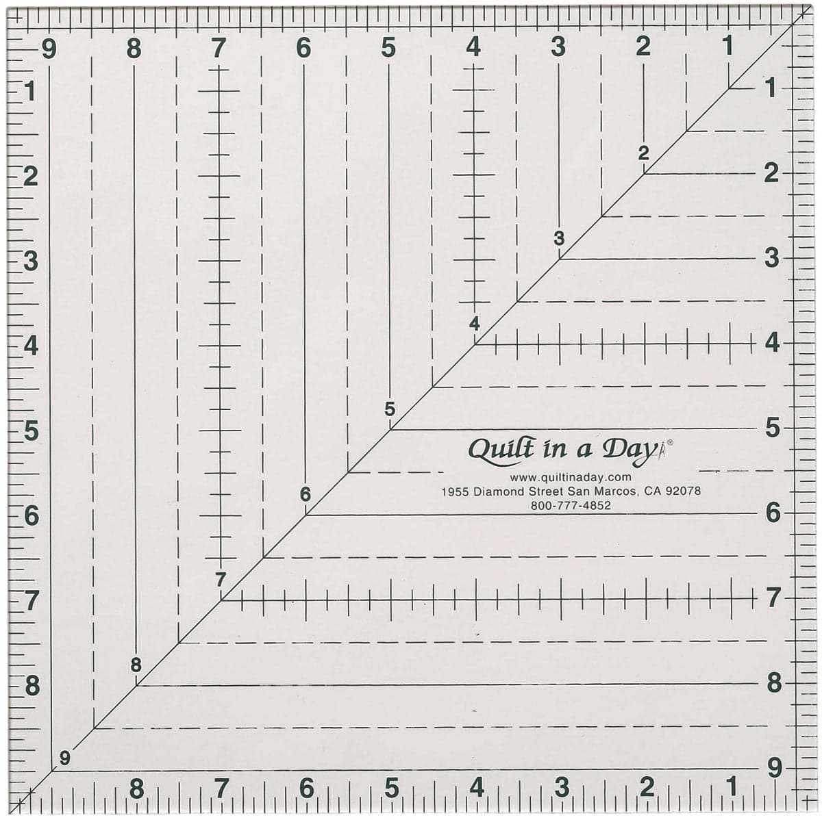Quilt in a Day 9 12 Inch by 9 12 Inch Square Up Ruler