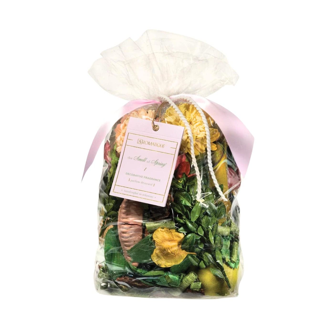 Aromatique Smell of Spring Scented Potpourri Bag 12oz Decorative Centerpiece Home Fragrance Decor Sachet Botanicals Long Lasting Room Air Freshener Deodorizer Catchall Bowl Filler Decoration Gifts