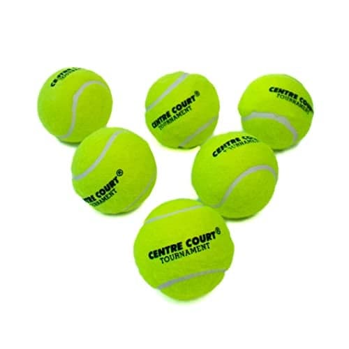 Centre Court Rubber Cricket Tennis Ball Yellow Colour | Heavy/Hard Tennis Cricket Ball | Standard Size Ball | Weight Approx 125 Grams (No. of Balls, 6)