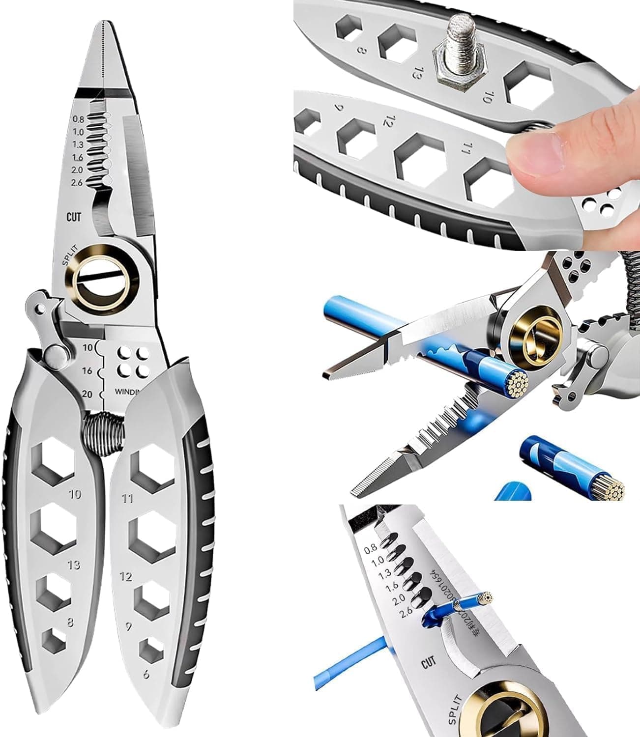 Mincerfit Ultimate Wire Stripper Tool Precision MultiFunction Wire Cutter Crimper and Stripper with Adjustable Jaws for Easy Wire Handling and Professional Results Pack Of 1 Mini Pakkad New