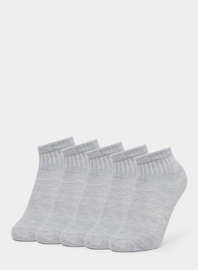 Styli Set of 5 - Solid Ankle Socks