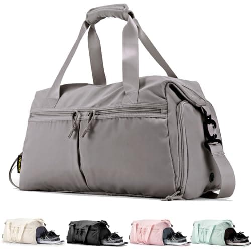 VEAGIA Weekender Duffel Bag With Shoe Compartment And Wet Pocket-Luggage Everyday Overnight Bag for Men and Women Travel-Carry On Gym Bag