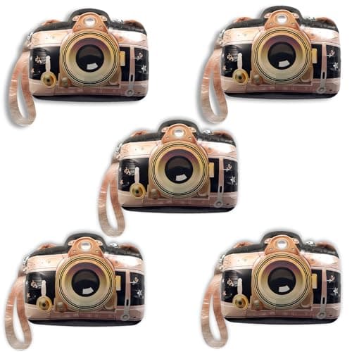 Gallasy 5PCS Large Camera Balloon Helium 26inch for Social Media Party Decoration Halloween Party Decoration Movie Night Supplies Christmas Decor Movie Theater Decor