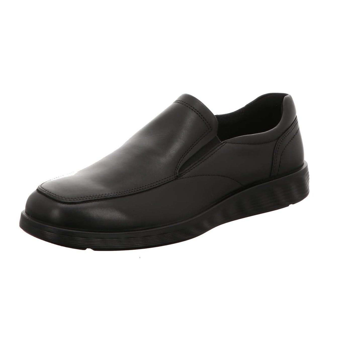 ECCO Mens S Lite Hybrid Apron Toe Slip On Loafer Black 11115