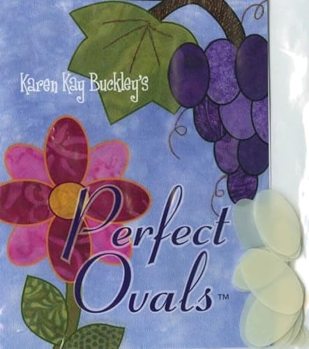 Karen Kay Buckley Perfect Ovals HeatResistant Plastic Templates Two Each of 10 Sizes 20 Total Hand and Machine Appliqu Quilting Patchwork Sewing Ironable with DryMedium Heat