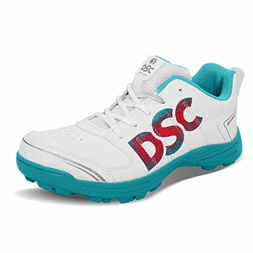 DSC Beamer X Cricket Shoes for Mens (Light Weight | Economical | Durable) Dark Cyan 5 UK