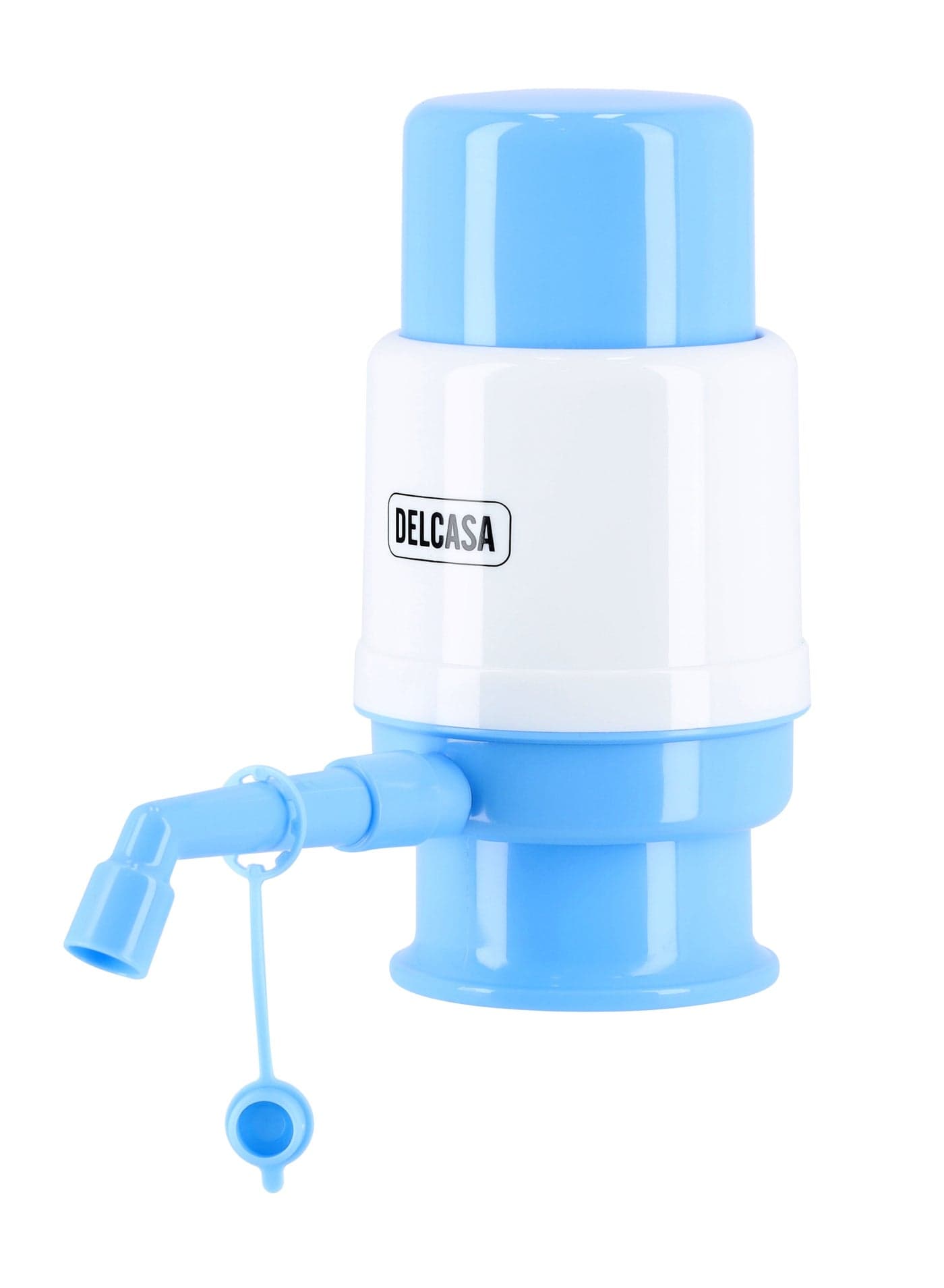 Water Dispenser Pump with Vacuum Technology, DC2062 | Food Grade Plastic Material | Manual Use Pump with Removable Tubes | Anti-Dirt & Anti-Splash Cap