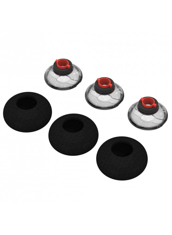 3X Voyager 5200 Eartips Replacement,Ultra Comfort Silicone Voyager Legend Ear Tips with in-Ear Foam for Plantronics Ploy Voyager 5200 5220 5210 Series Headset Earphone Buds-Large