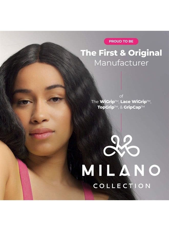 Milano Collection Wig Caps for Women | Premium Breathable, Stretchable, Nylon Bald Wig Cap Liner Stocking for Wigs and Lace Front Wigs, Hair Cap, Nude, 1 Pack of 9 Caps, 9 Count