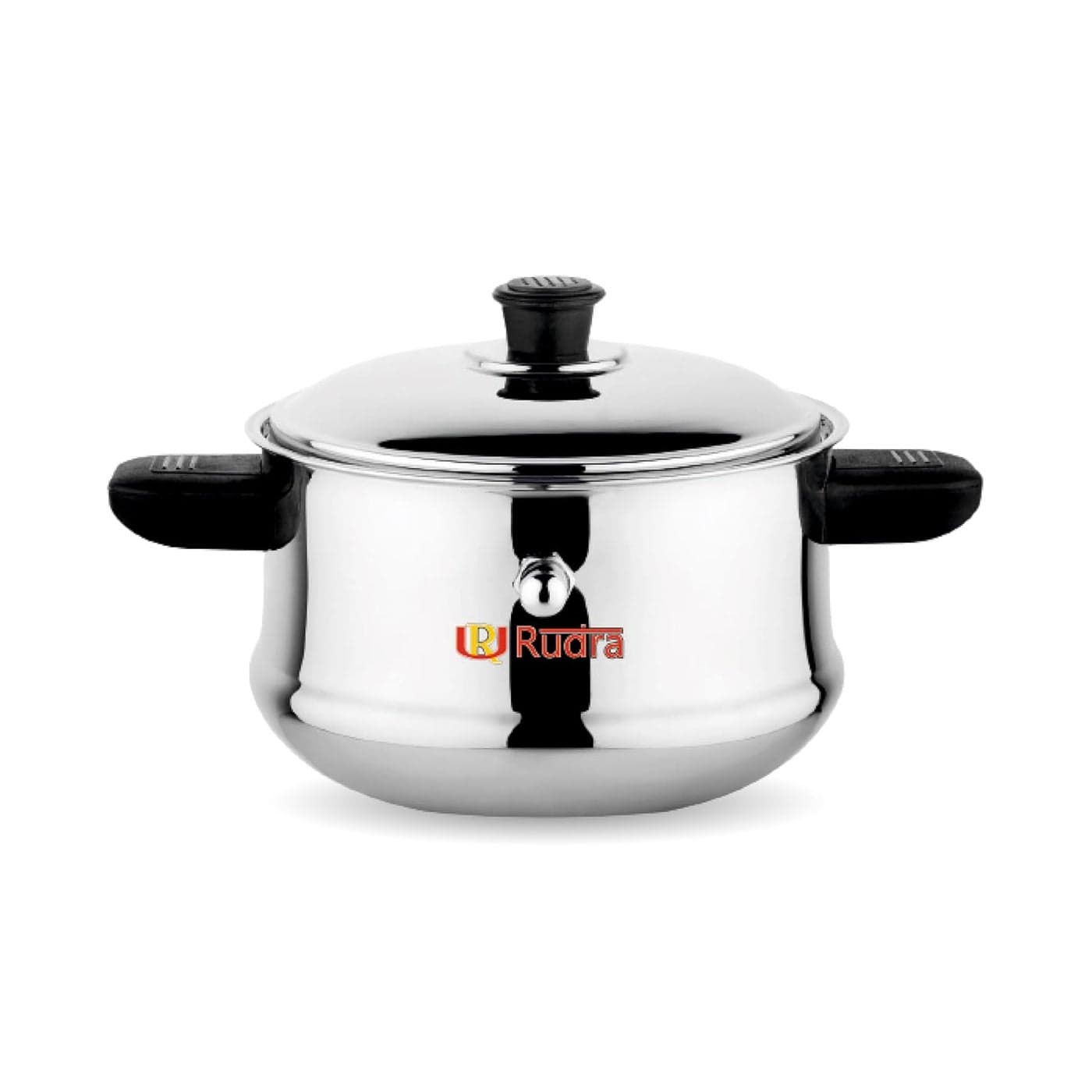Rudra Stainless Steel Deluxe Milk Boiler 1 LTR SpillProof 202 SS Grade Induction Gas Compatible BurnFree RustResistant Ideal for Milk Tea Coffee Soups More Sturdy Handle