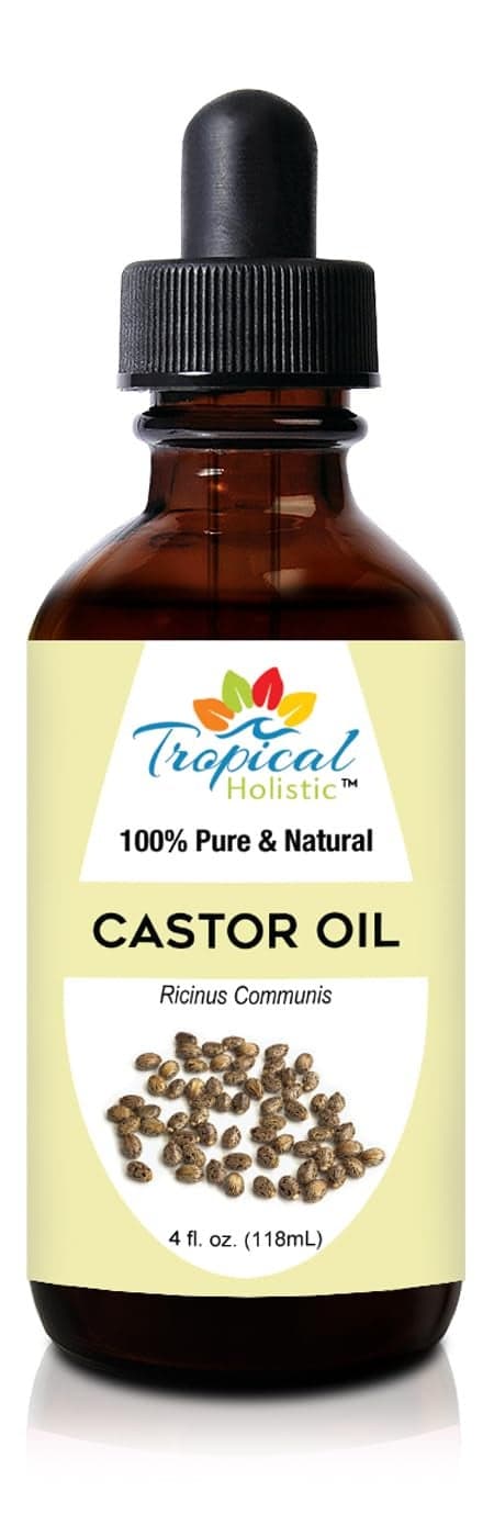 Pure Organic Castor Oil 4oz- All Natural Hexane Free Cold Pressed Castor Oil for Hair Growth, Enhances Eyelashes, Eyebrows, Moisturizes Dry Skin - Aceite de ricino 100 puro y natural