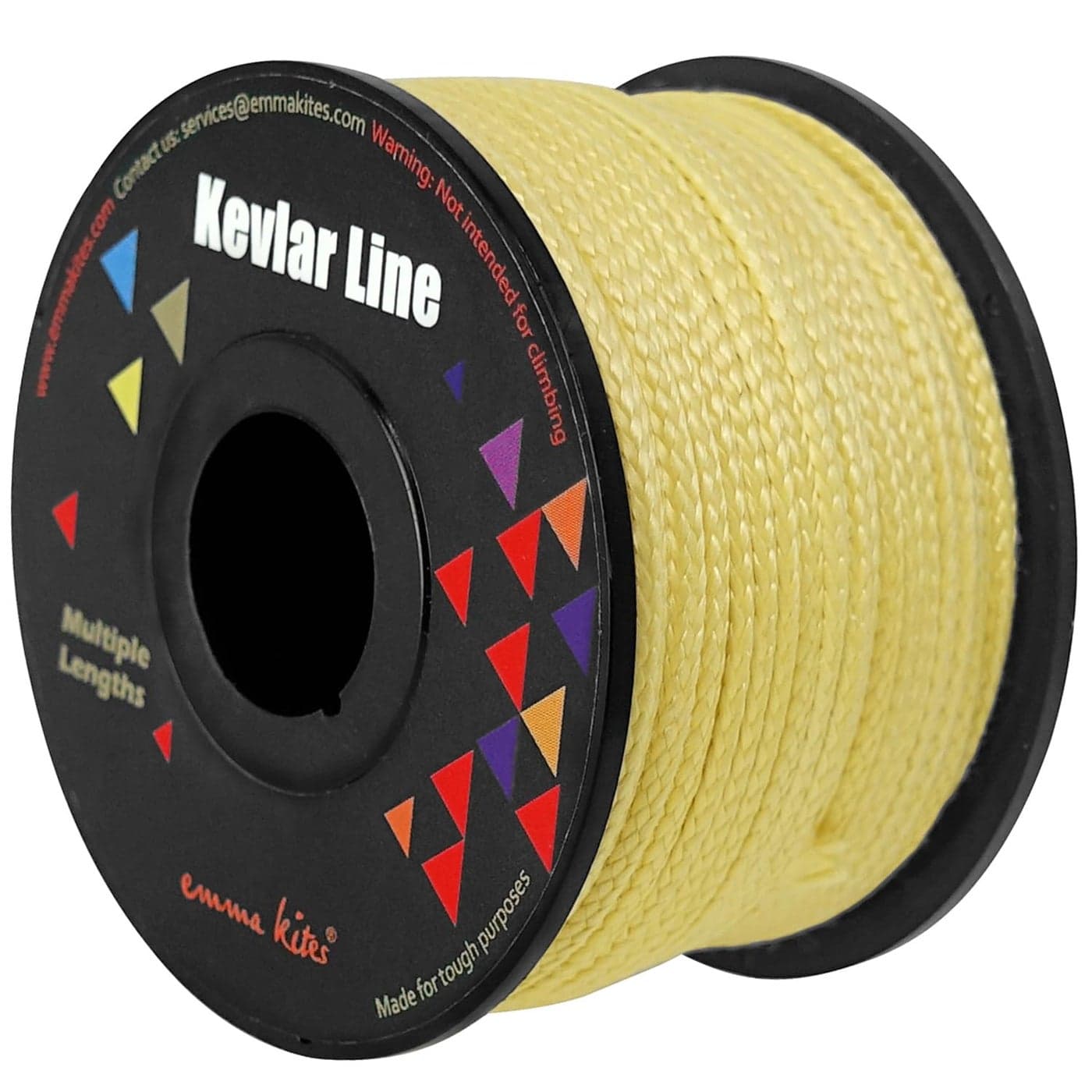 emma kites 100 Kevlar Braided String Utility Cord 50Ft 350Lb Abrasion Flame Resistant Tactical Survival Fishing Assist Cord Model Rocket Paracord Trip Line Camping Cordage