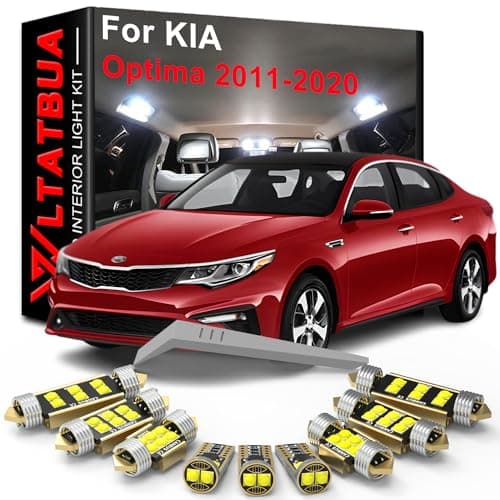 WLTATBUA LED Interior Light Kit Package Replacement for KIA Optima K5 2011 2012 2013 2014 2015 2016 2017 2018 2019 2020, Super Bright 6000K White Bulbs + Install Tool