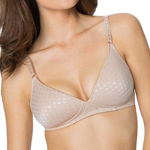 Fruit of the Loom Womens Lightly Lined Wire-Free Bra, Sand, 38B US