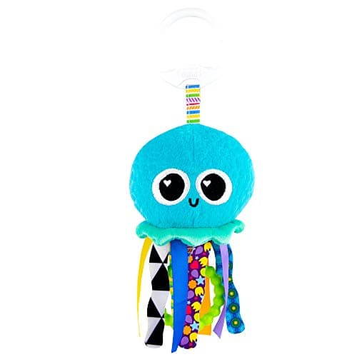 Lamaze Clip On Car Seat and Stroller Toy Sprinkles The Jellyfish Tactile Travel Toys for Sensory Development Baby Sensory Toys Ages 0 Months and Up