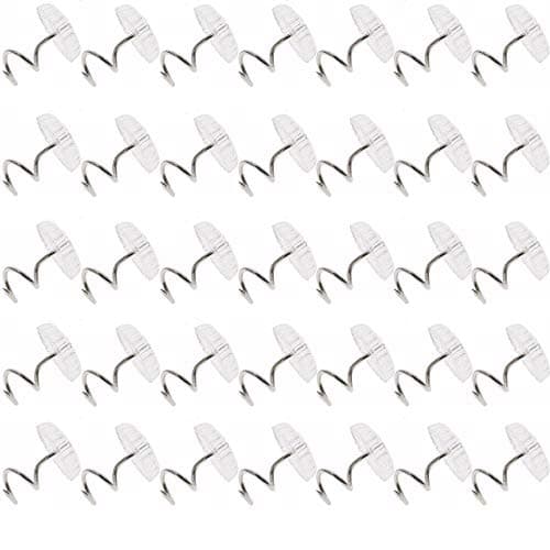 SOWAKA 30 Pcs Twist Pins Upholstery Clear Heads Slip Cover Fasteners Headliner Pins for Sofa Car Van Home Furniture Hold Bed Skirt (30 pcs)
