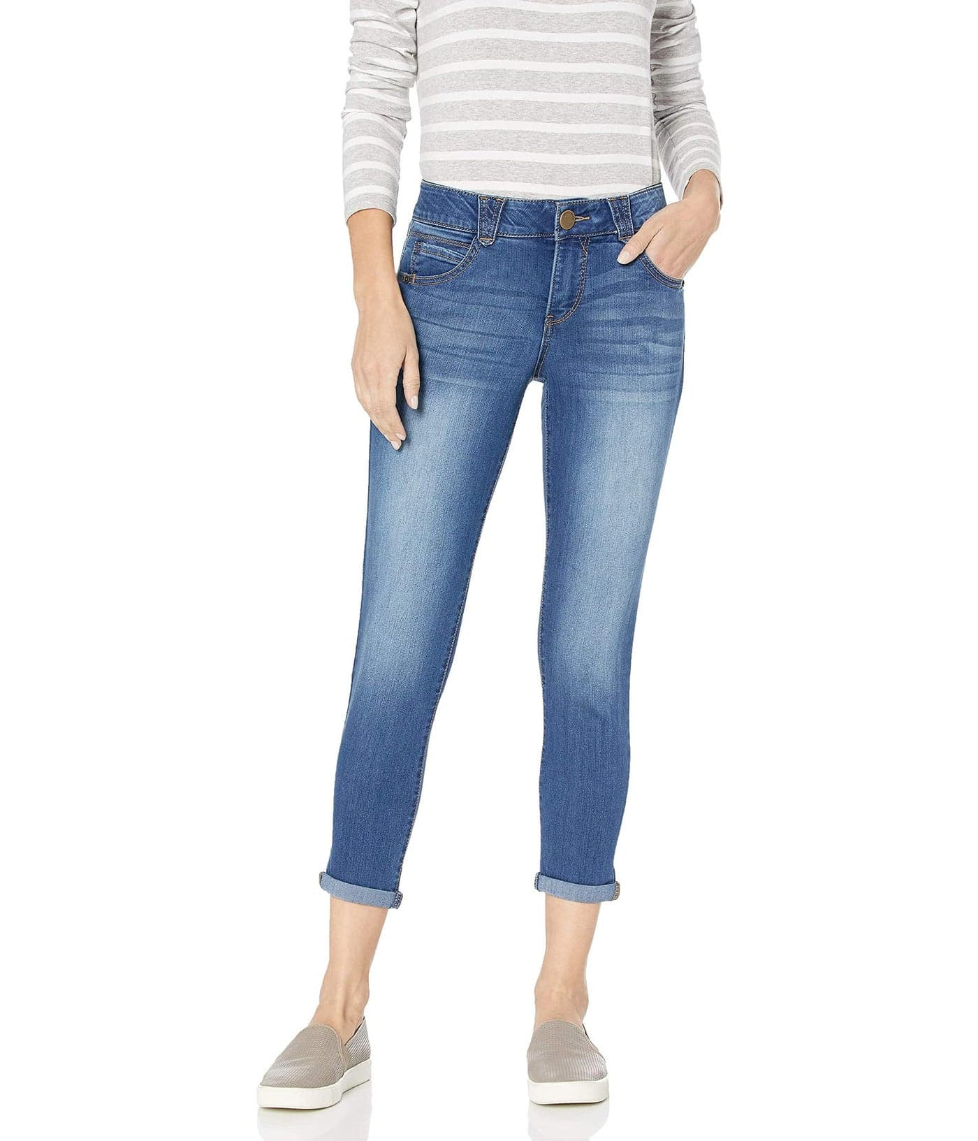 Democracy womens Absolution Crop Jeans Blue 12 US