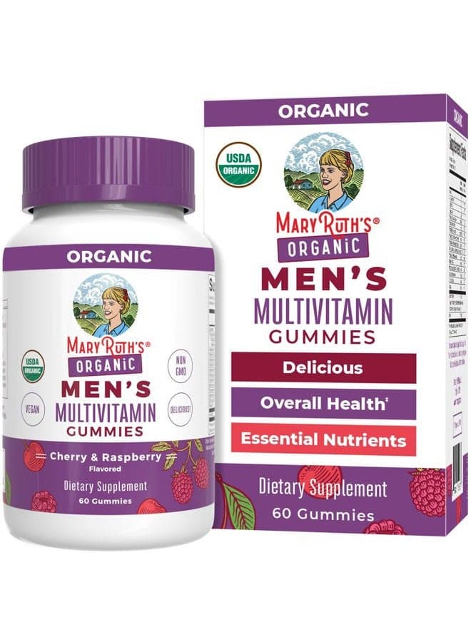 Mens Vitamin Gummy | USDA | Vegan | Daily Multivitamins for Immune Support | Non-GMO | Gluten Free | 60 Count
