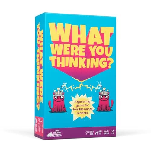 Exploding Kittens What were You Thinking A Hilarious Guessing Board Game Party Game for Ages 10 and up Great for Adults Teens and Kids 3 Players or More