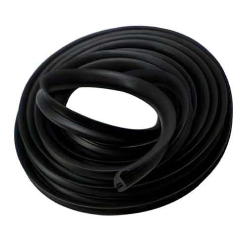 GAOLAOSY 1.7M/5.6Ft Car Windshield Cowl Rubber Seal Strip, Cuttable Auto Front Rear Windshield Seal Strips, Vehicle Weather Stripping Window Door Sealing Molding Trim Strips for SUV Truck (1PC)