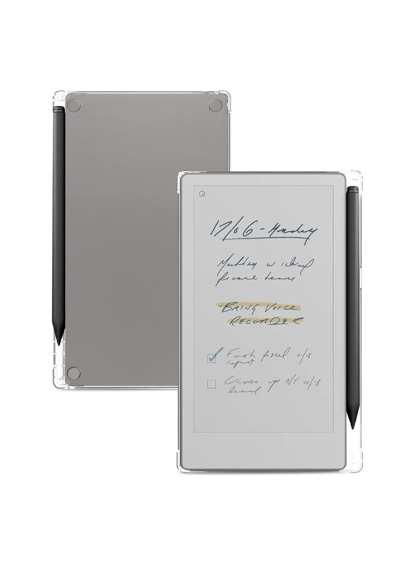 Compatible with reMarkable Paper Pro Move 7.3-inch 2025 case Scratch-resistant crystal-clear TPU rubber soft silicone Features a pen holder case