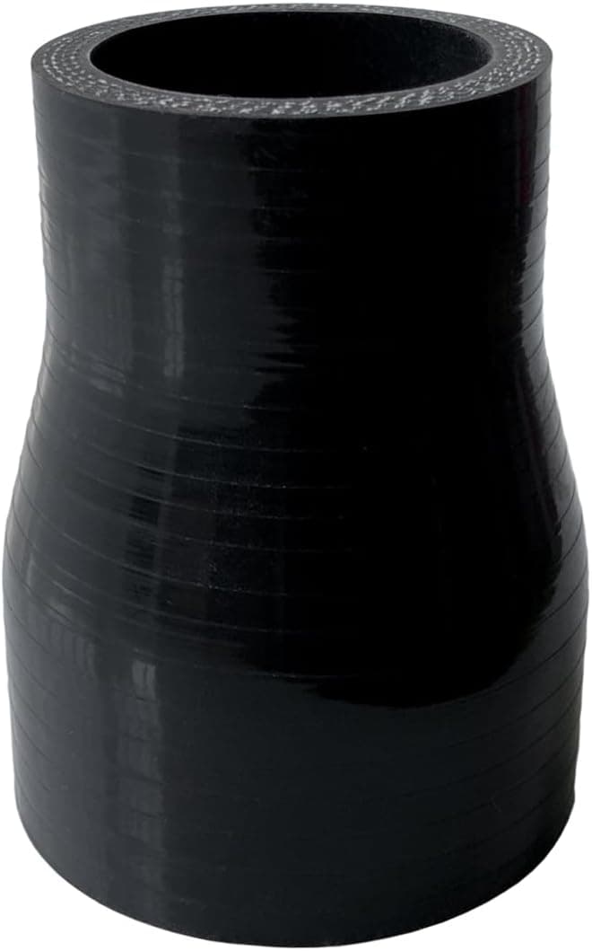 Haturmyko 1.75" to 2" Silicone Reducer Coupler Hose - 3" Length, 4-Ply Reinforced Turbo Intake Intercooler Pipe - Black