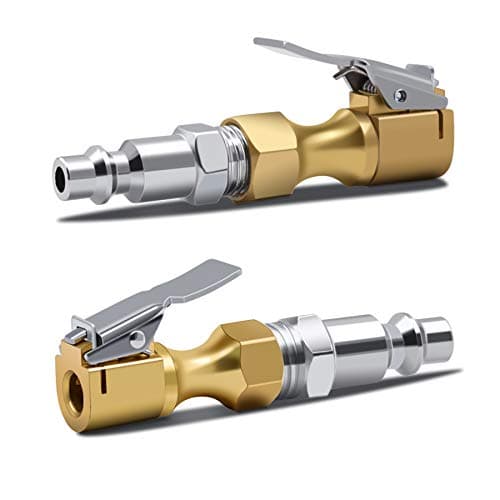 SAFELIFE Air Chuck Heavy Duty Open Flow Lock On Tire Chuck with Clip for Inflator Gauge Compressor Accessories