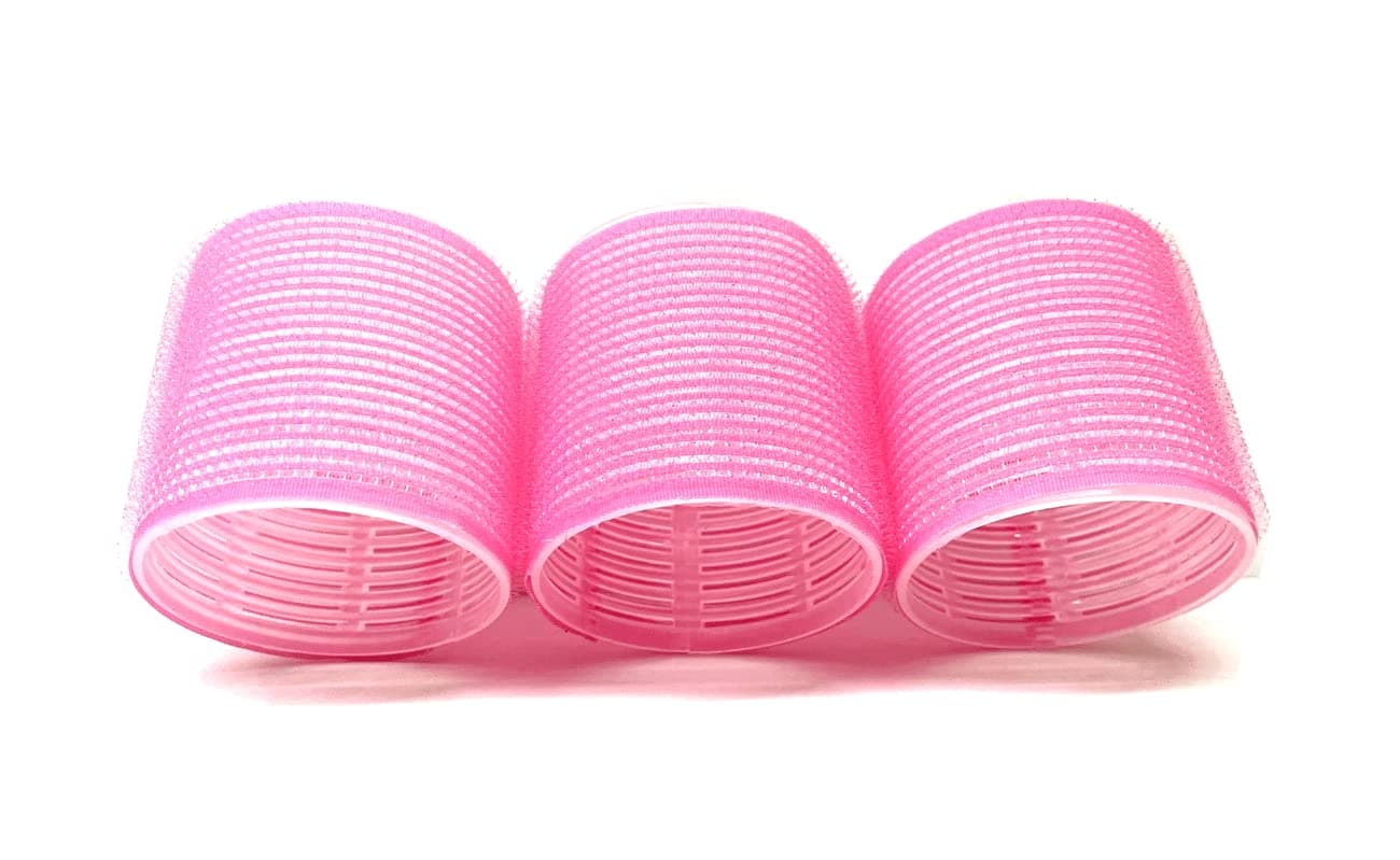 Self Adhering 212 AntiStatic Thermal Hair Rollers 3 Count PINK
