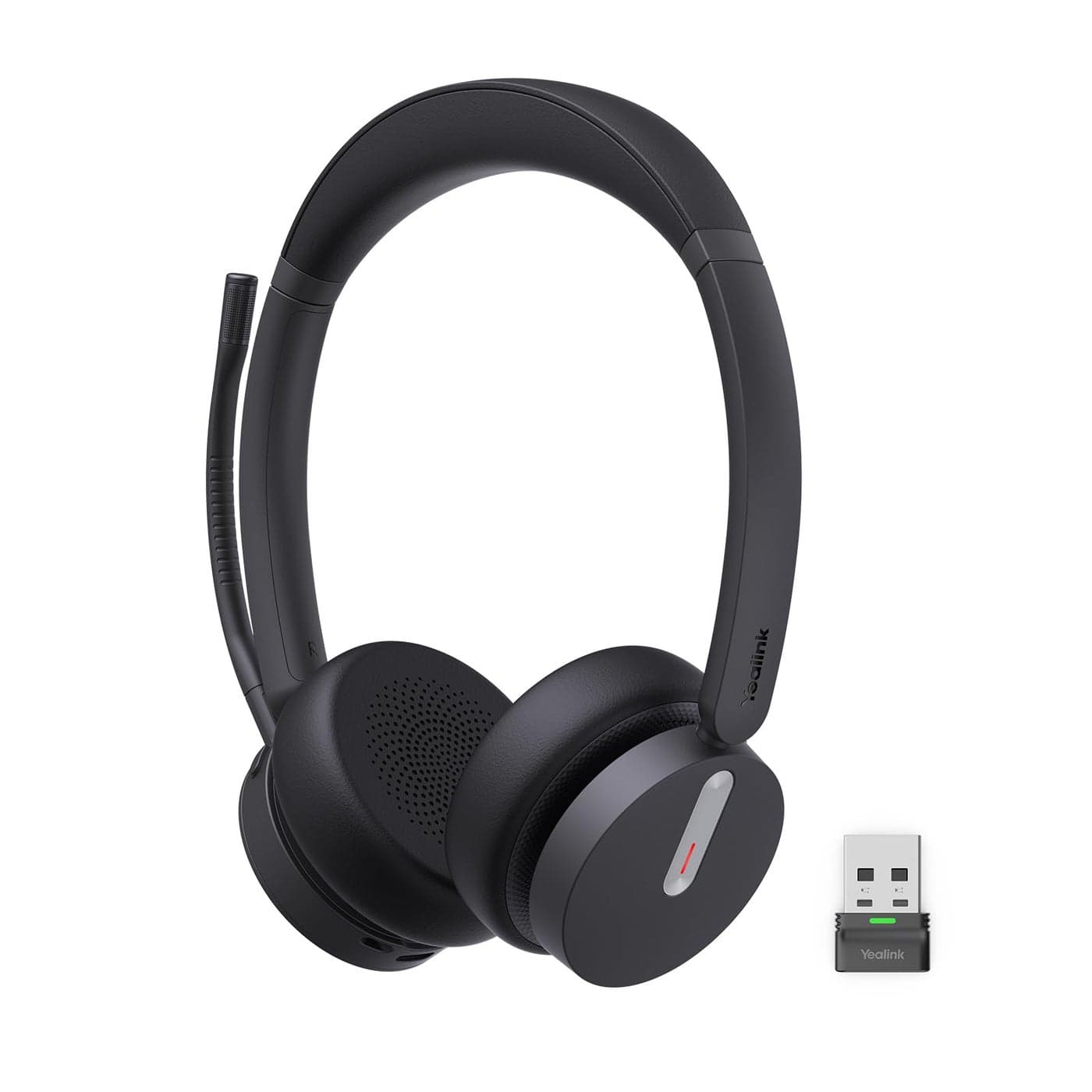 Yealink BH70 Dual Wireless Headset with Mic for Work, Bluetooth Headphone with Teams Certification, up to 35h Talk Time, 147g All-Day Wearing Comfort, Perfect for Open Office Home Hybrid Work, USB-A